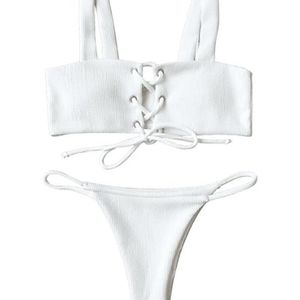 White bathing suit